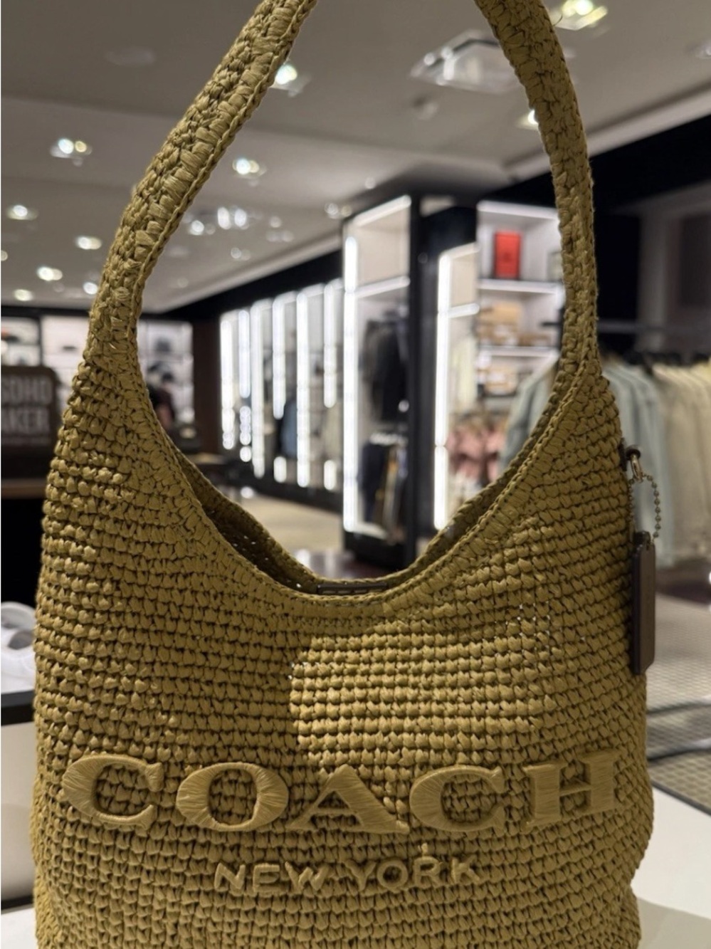 Coach CDU75 Brooklyn Shoulder Bag 28 NWT muted olive
